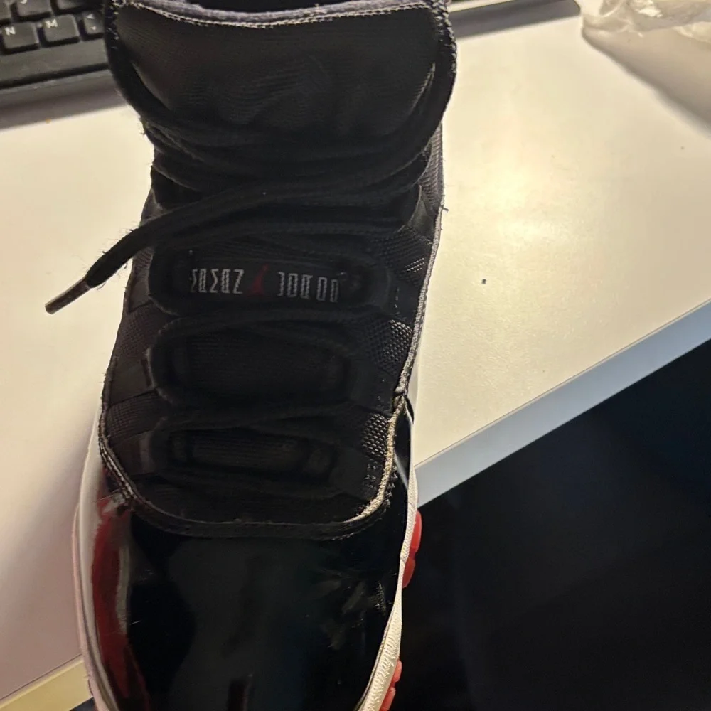Jordan Black and Red Sneakers